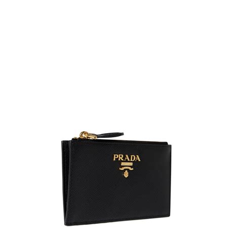 prada wallet on chain gold|prada card holder with zipper.